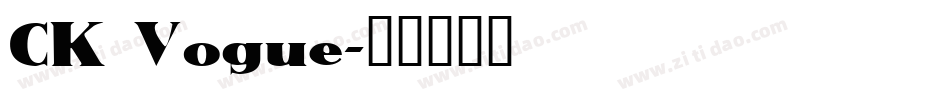 CK Vogue字体转换
